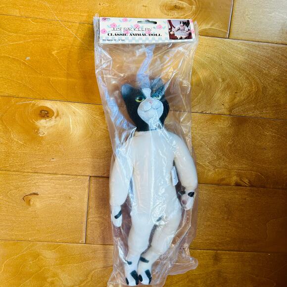 Vintage Just For Keeps Classic Animal Doll Cat 14" Tall - Picture 2 of 10